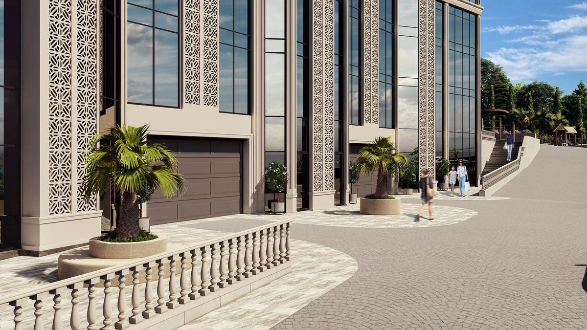 Фасад — вид сбоку